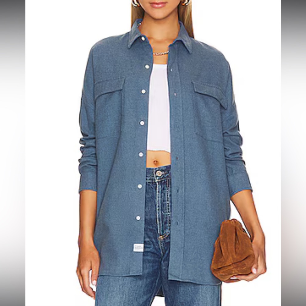 Frank & Eileen Mcloghlins Shirt Jacket in Melange Jean XS/S